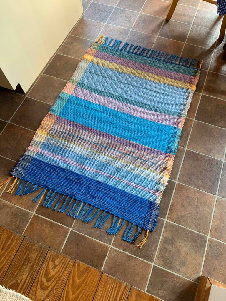 blue rug