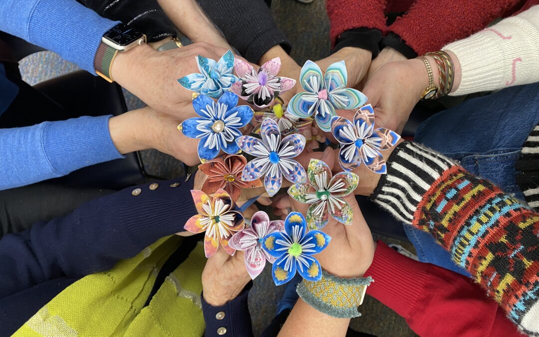 Tea Bag Flower Folding at December Meeting